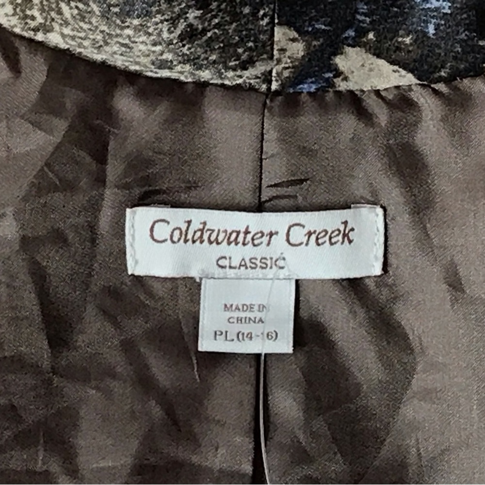 COLDWATER CREEK CLASSIC BLAZER PETITE LARGE 14-16   EUC - Picture 5 of 11